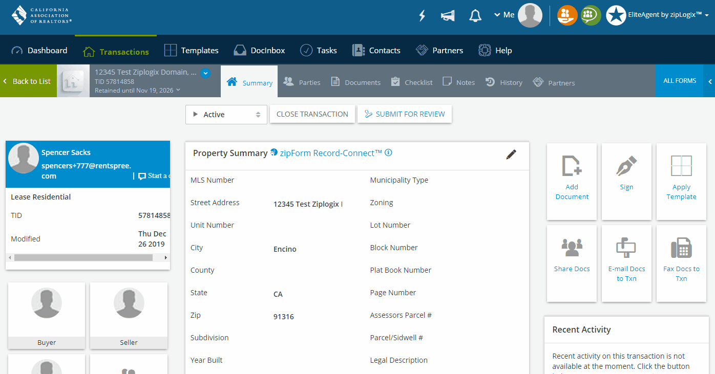 How to get a Completed C.A.R. Rental Application through RentSpree